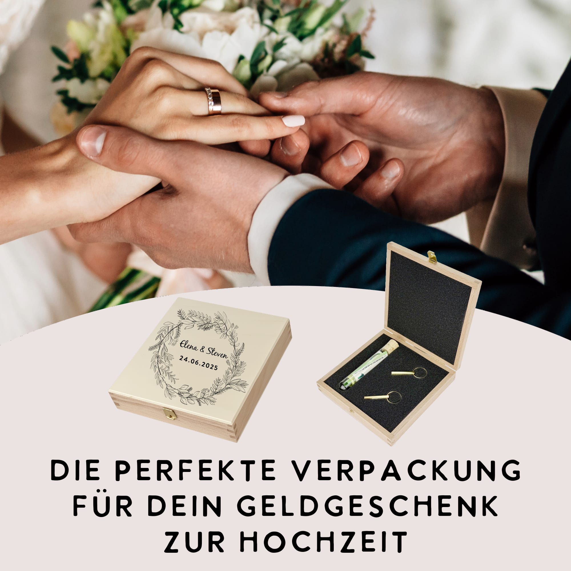 Geldgeschenk Hochzeit "Schlüsselanhänger"
