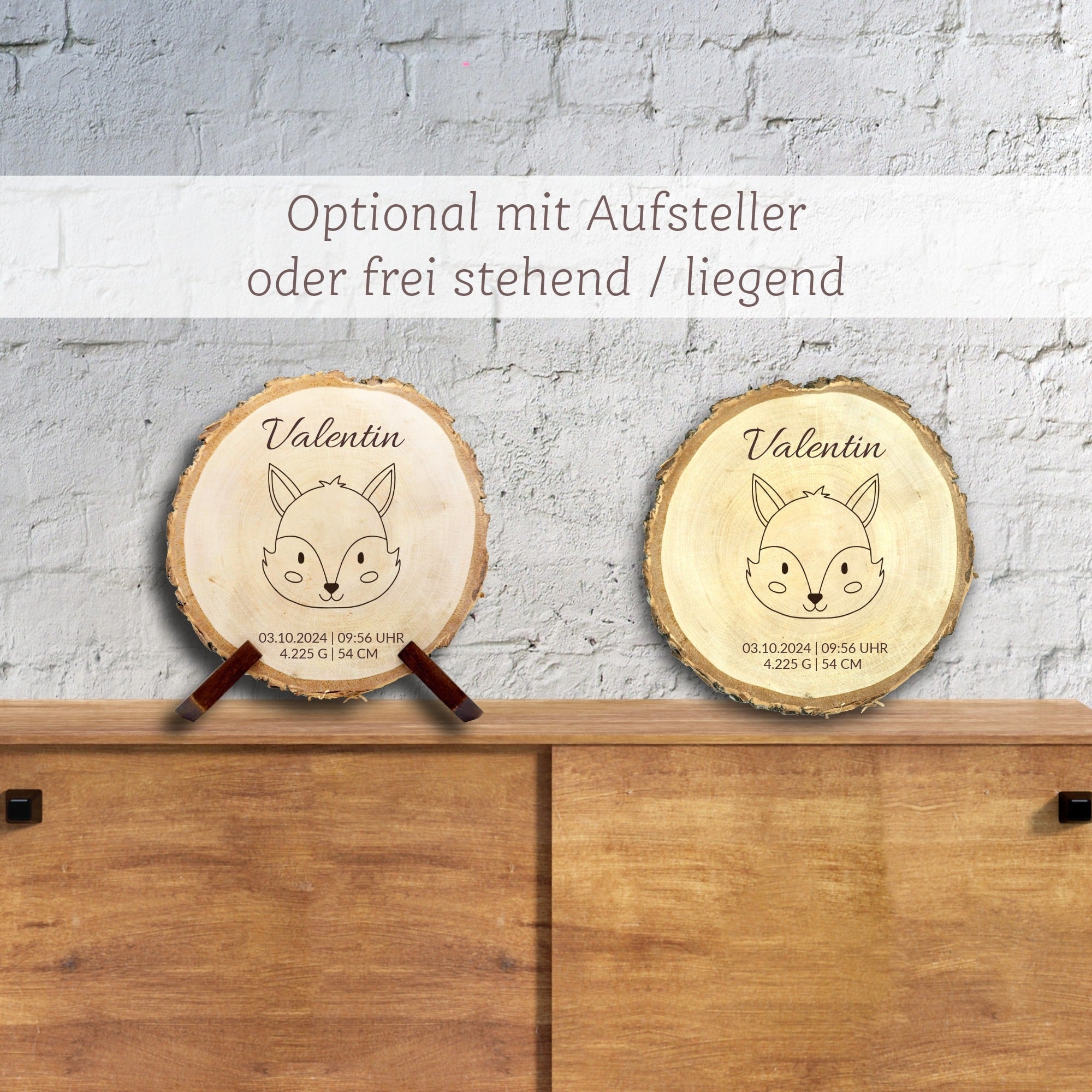 Baumscheibe Geburt "Fuchs"