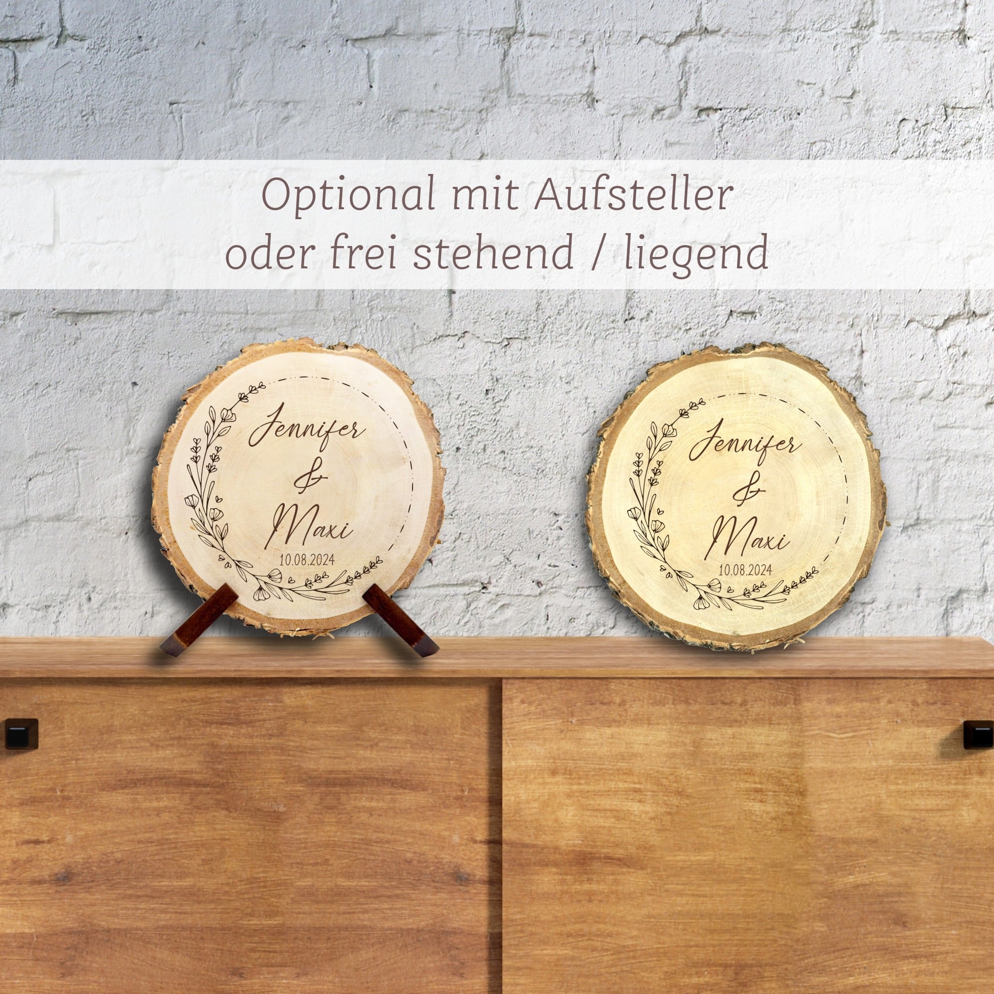 Baumscheibe Hochzeit "Blumenkranz"