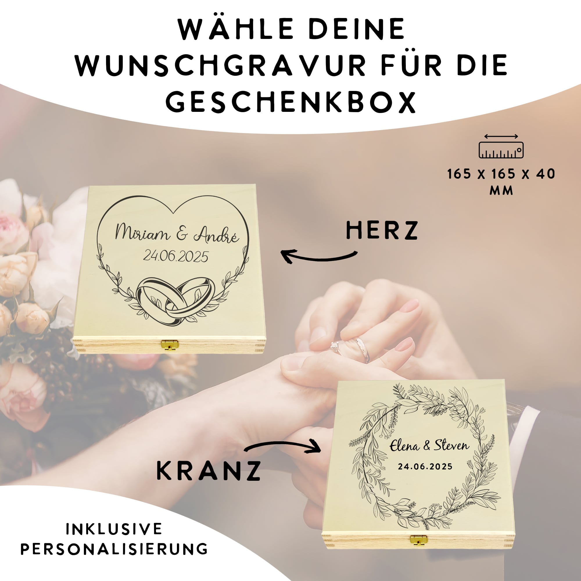 Geldgeschenk Hochzeit "Schieferherz"