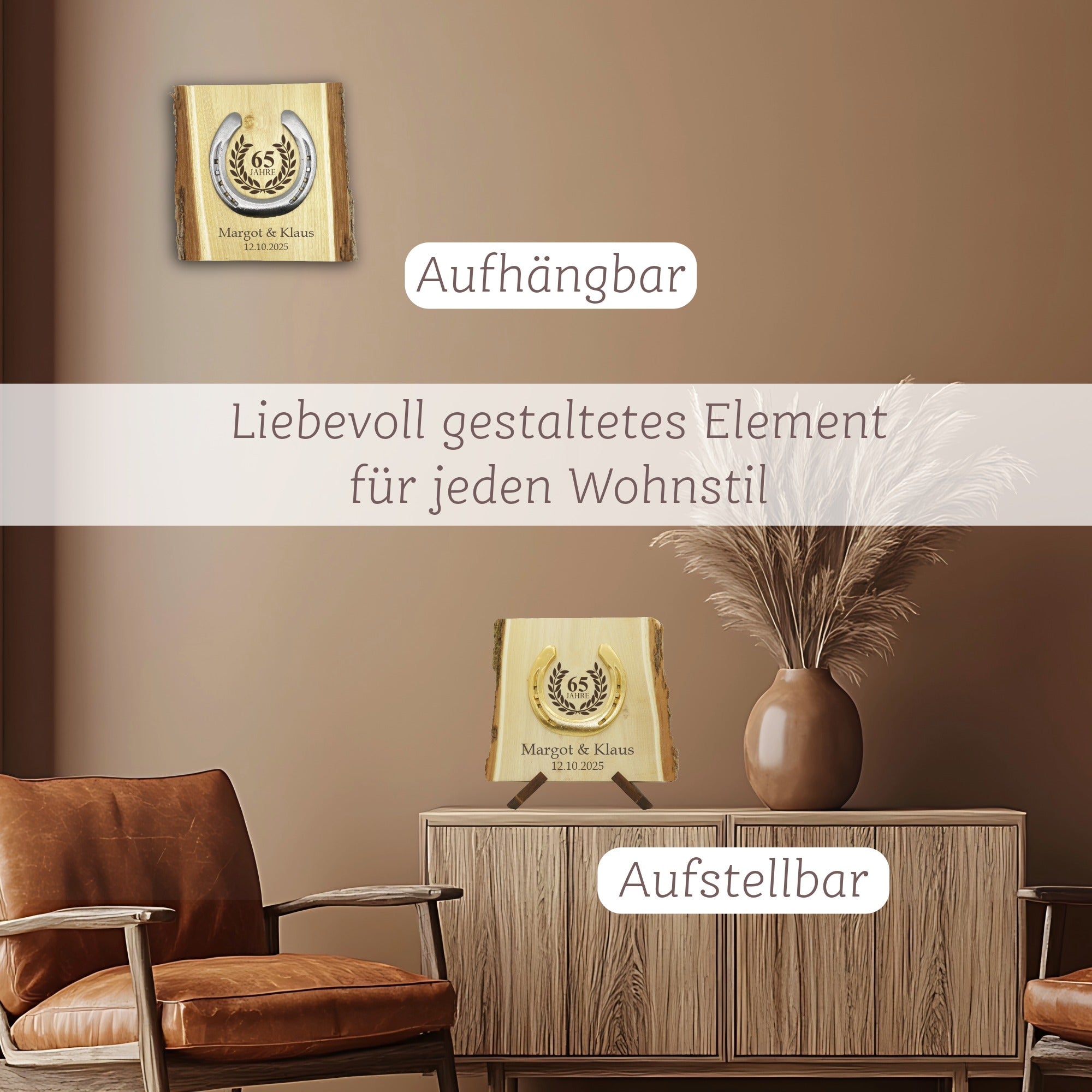 Glückshufeisen Landhaus "Eiserne Hochzeit"