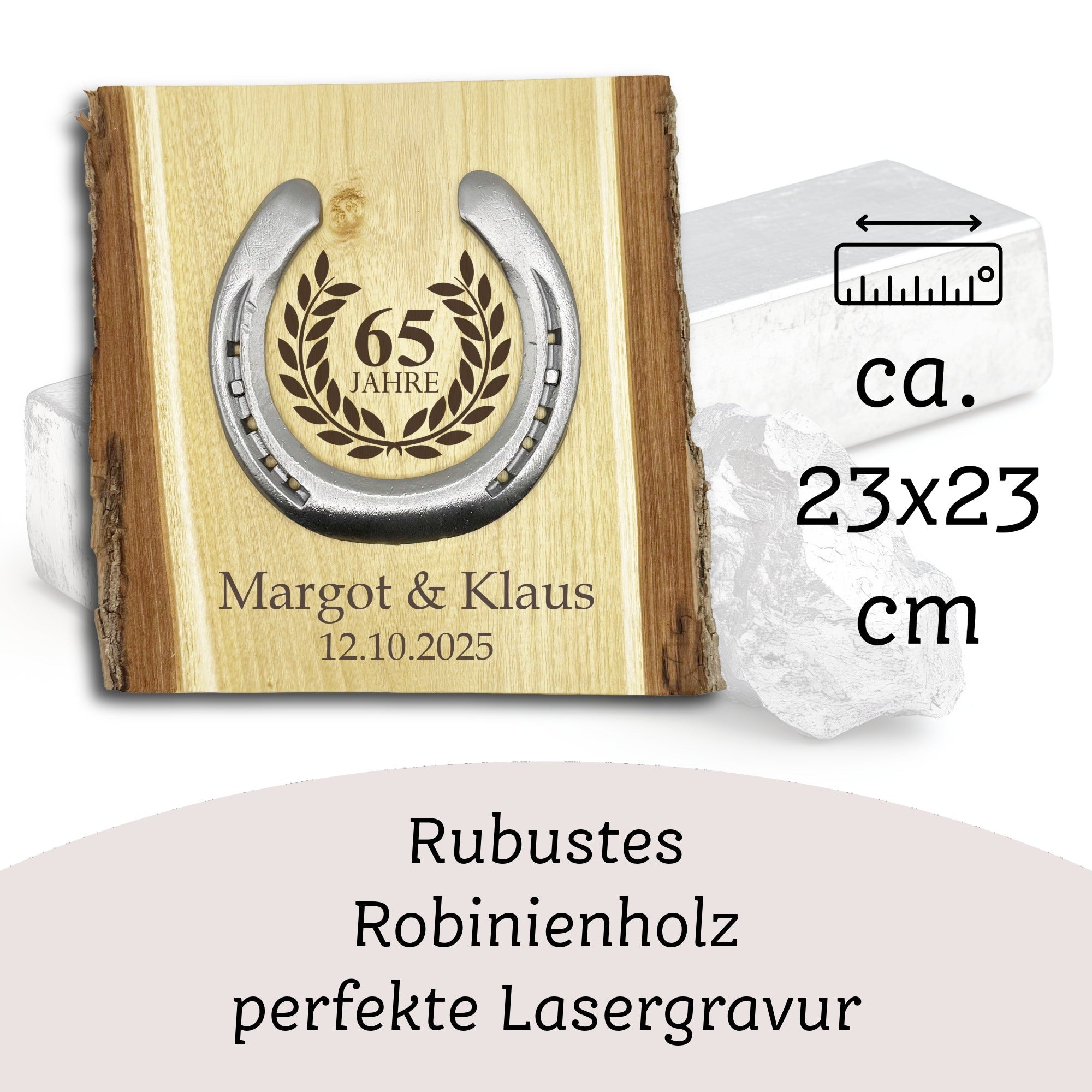 Glückshufeisen Landhaus "Eiserne Hochzeit"