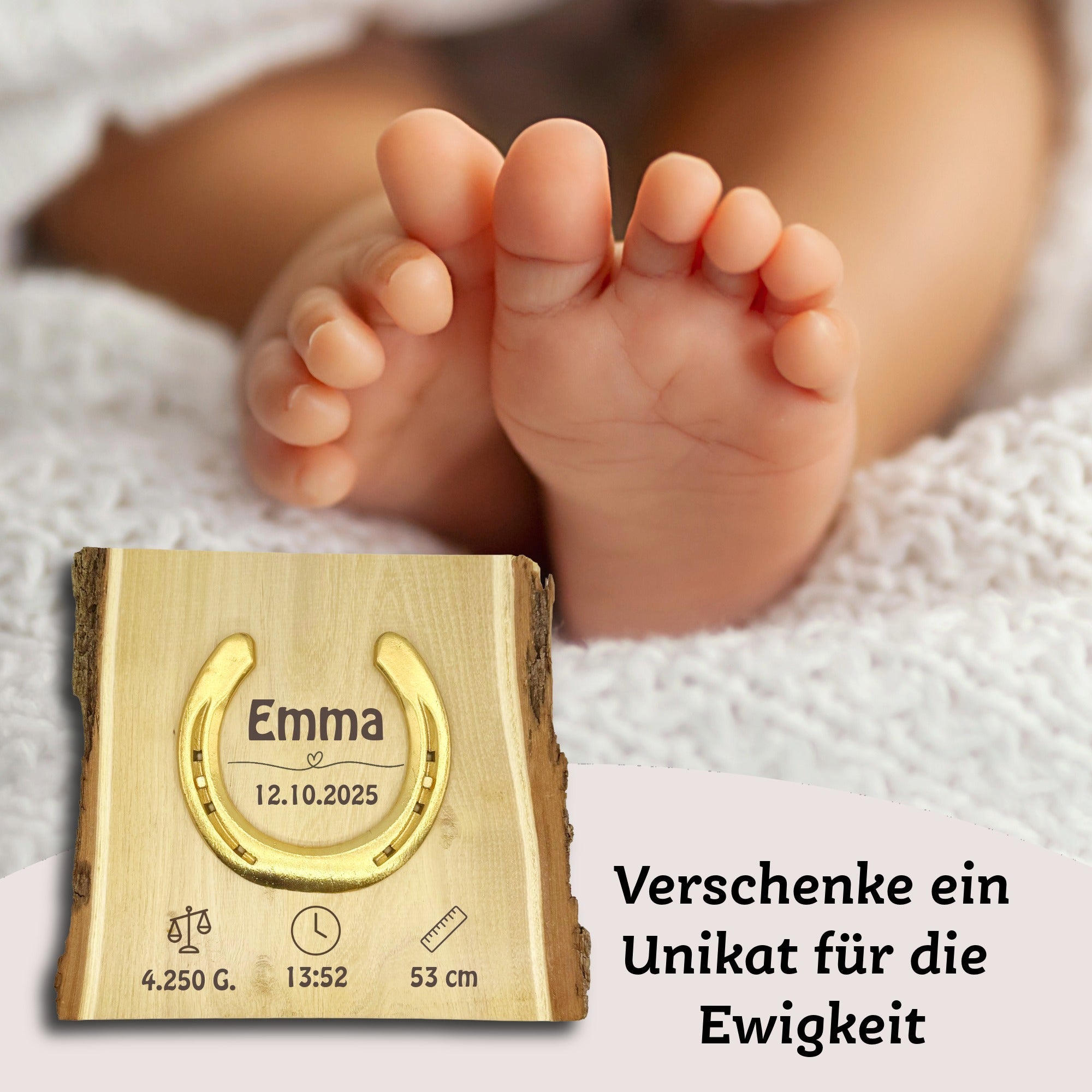 Glückshufeisen Landhaus "Geburt"