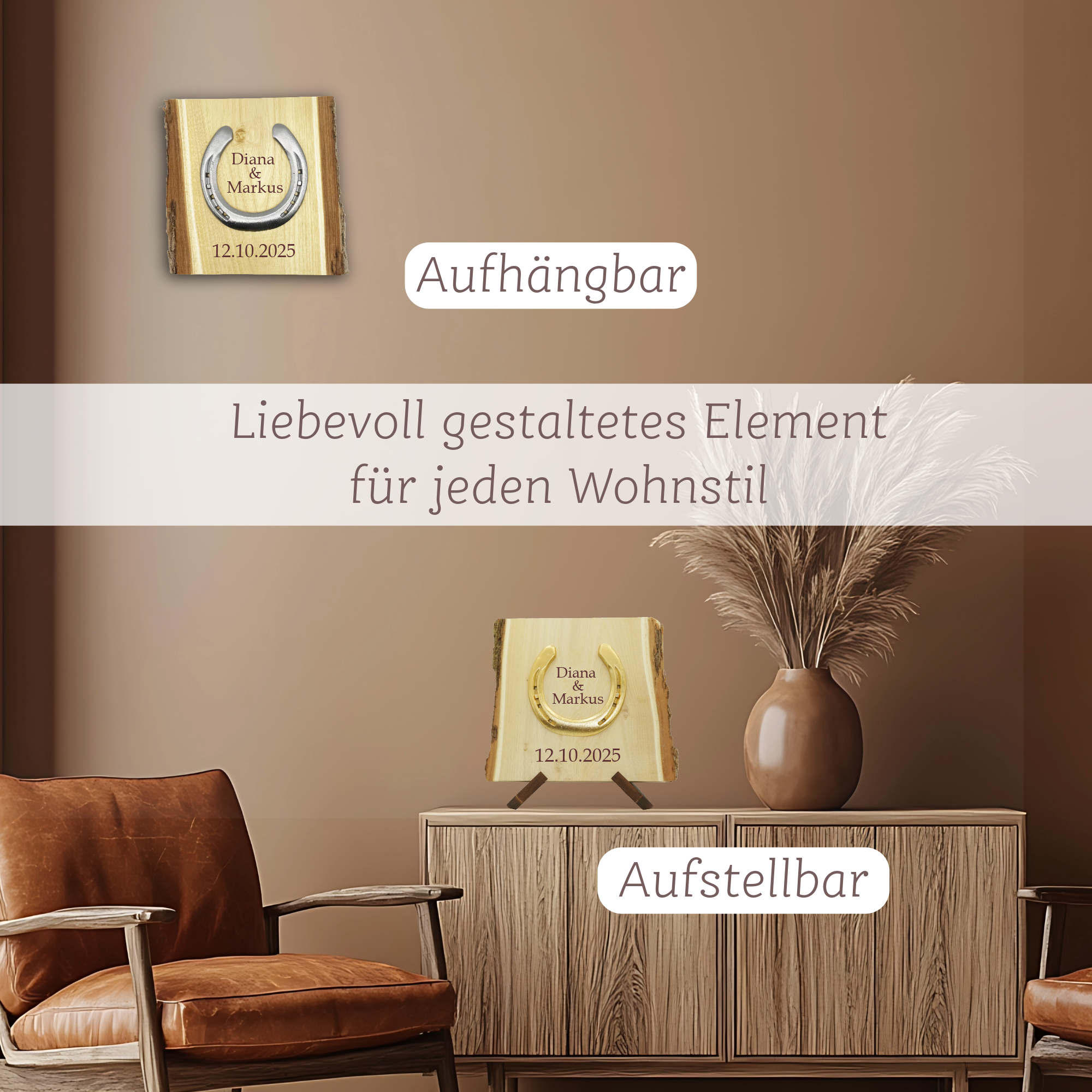 Hochzeitsgeschenk Hufeisen Landhaus