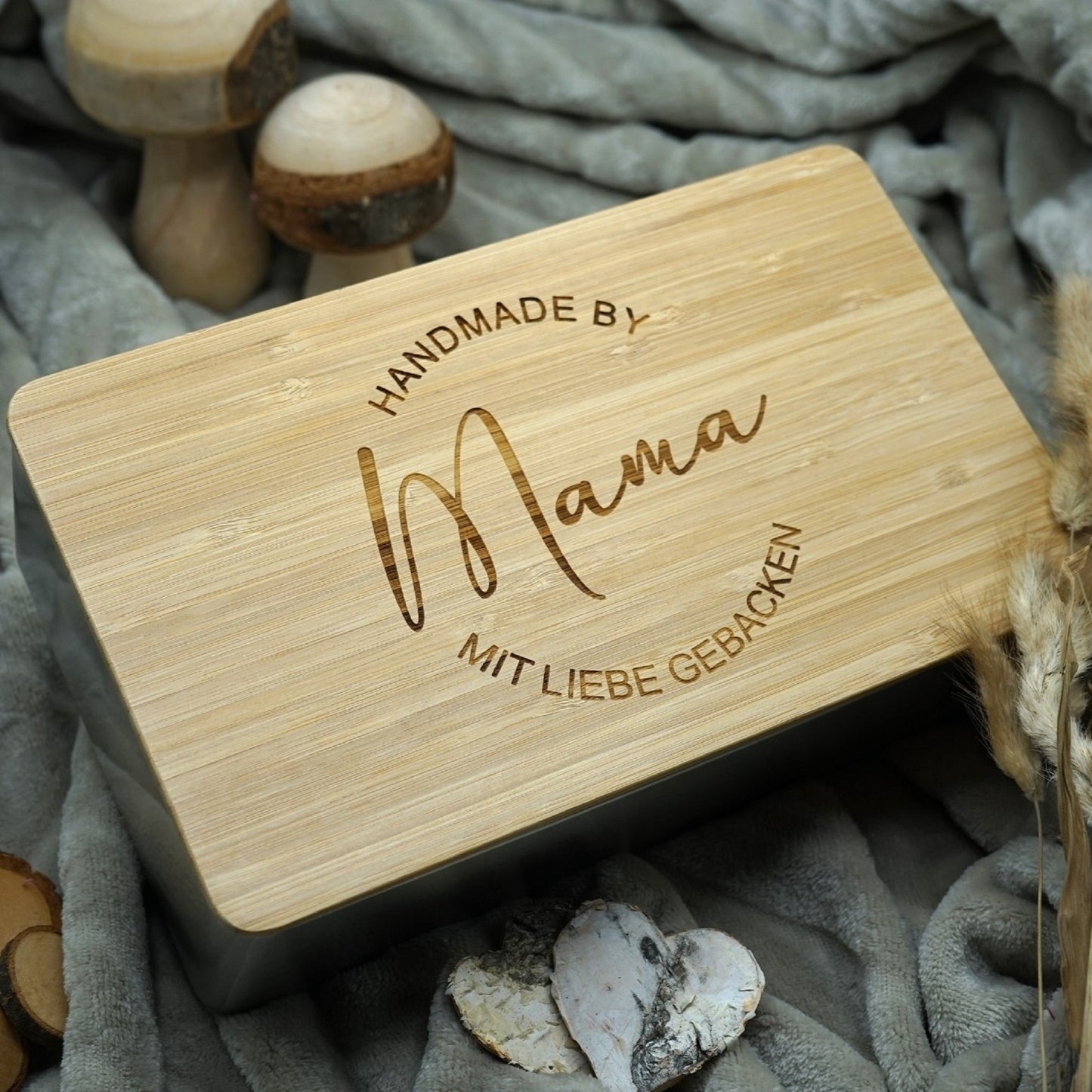 Personalisierte Keksdose "mit Liebe gebacken"