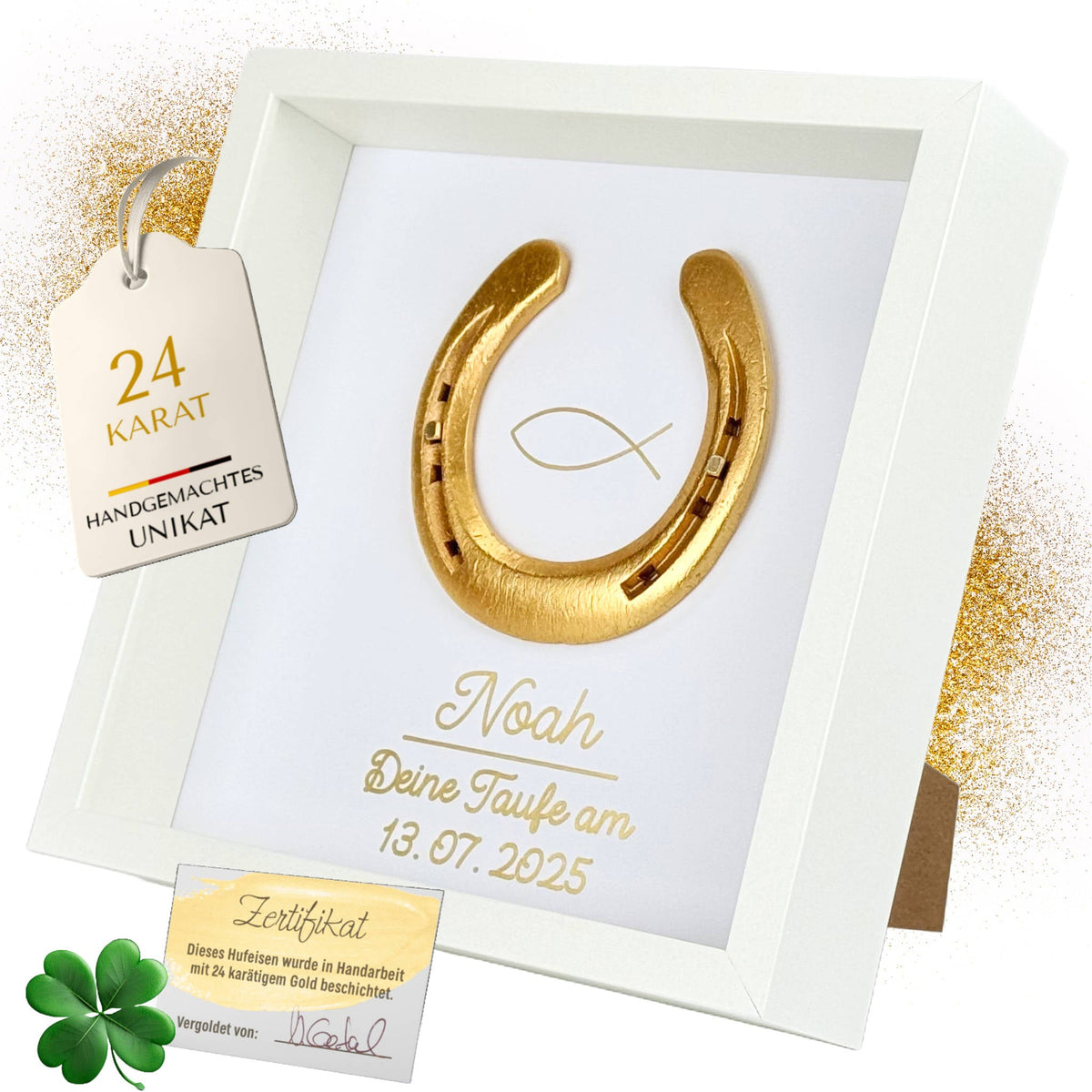 Geschenk zur Taufe – Vergoldet (24 Karat)