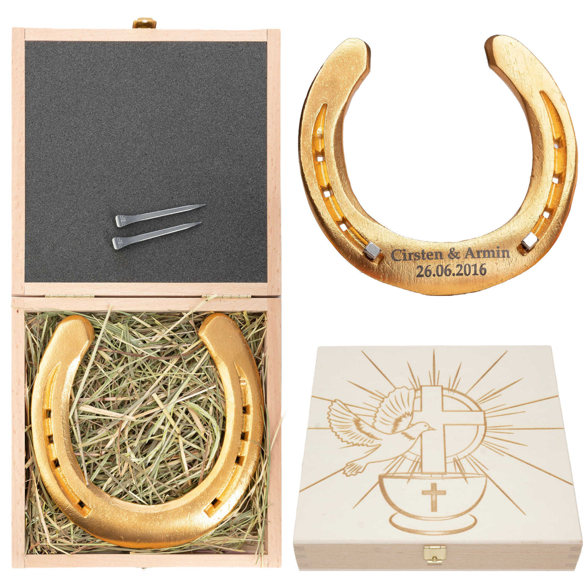Geschenk zur Taufe und Konfirmation – Vergoldet (24 Karat)