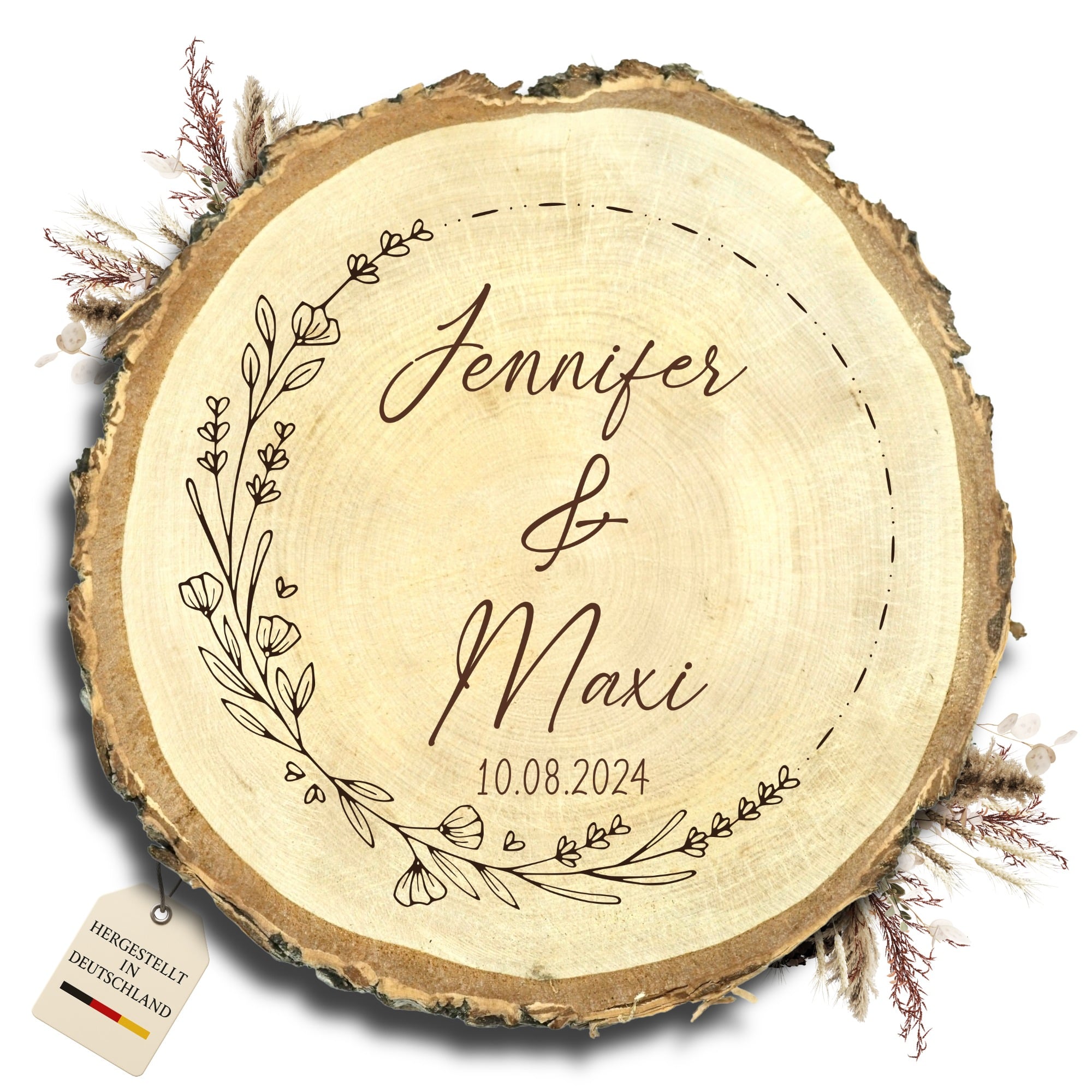 Baumscheibe Hochzeit "Blumenkranz"
