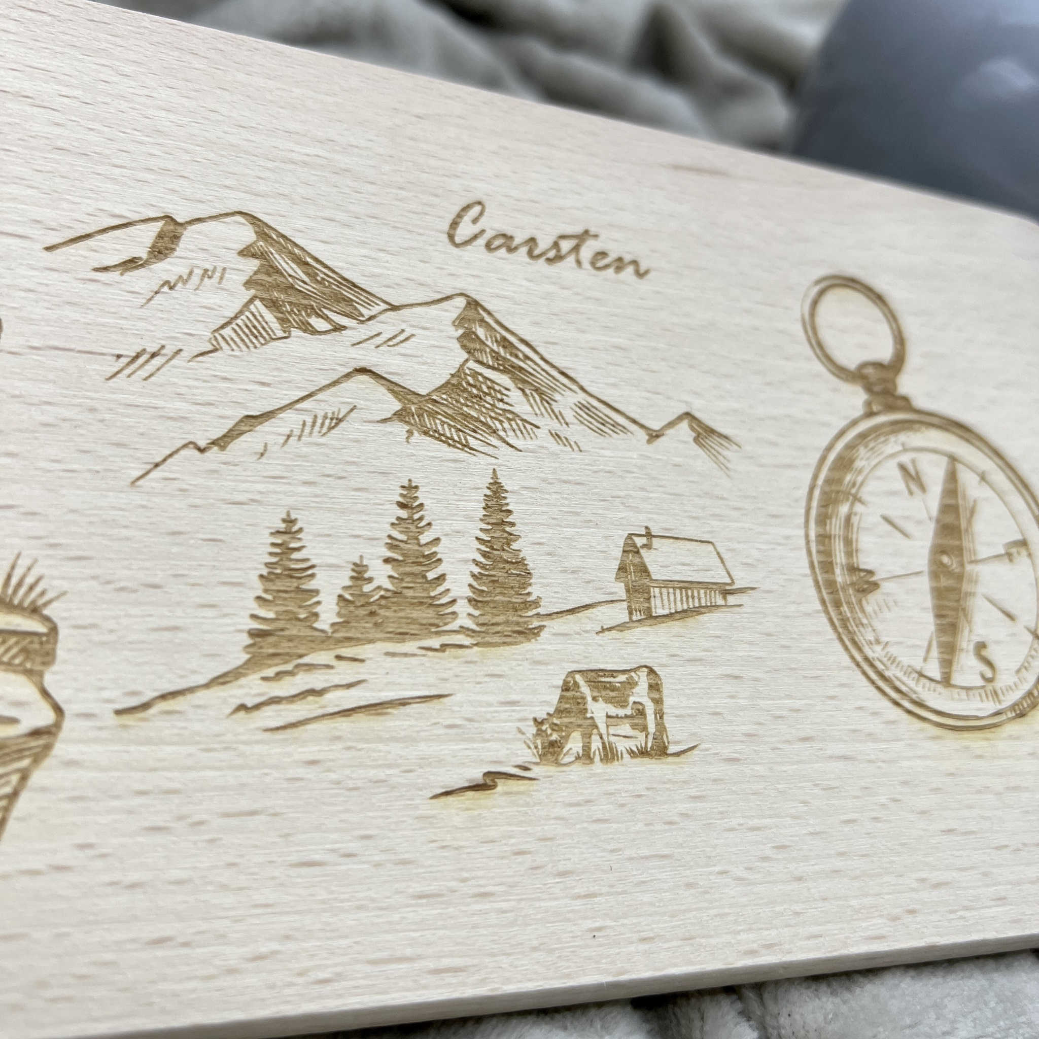 Frühstücksbrett "Wanderlust"