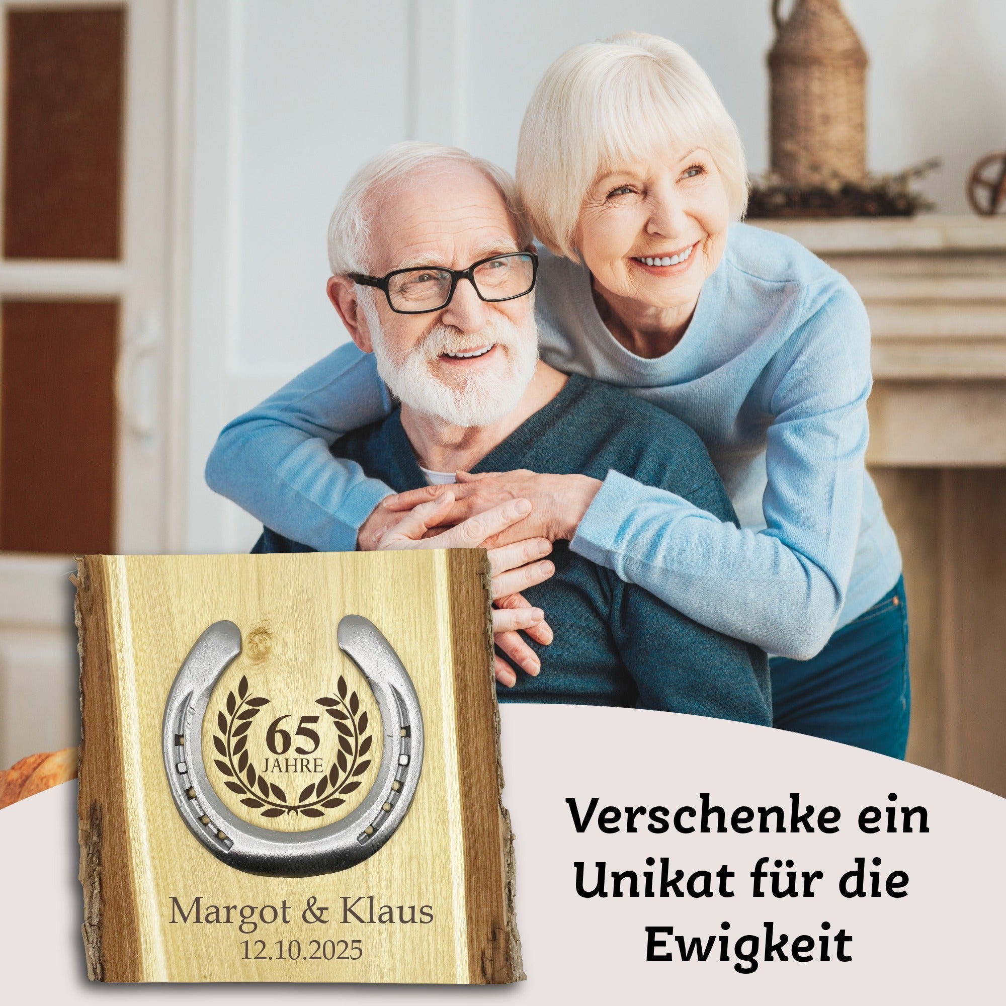 Glückshufeisen Landhaus "Eiserne Hochzeit"