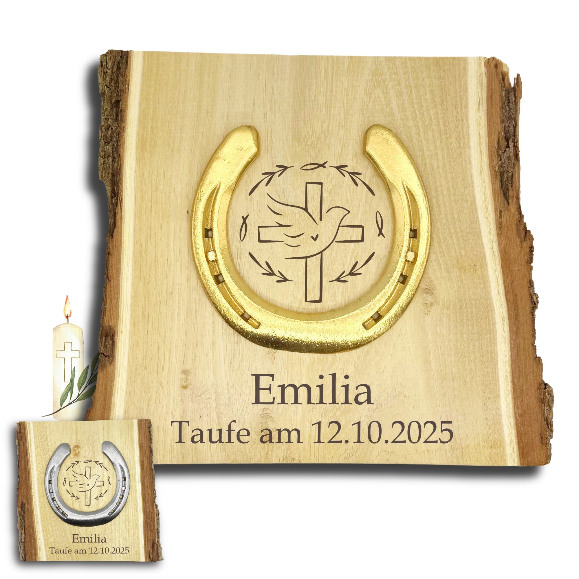 Glückshufeisen Landhaus "Taufe"